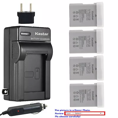 Kastar Battery Travel Charger For Nikon EN-EL14A MH-24 & Nikon D5100 DSLR Camera • $14.99