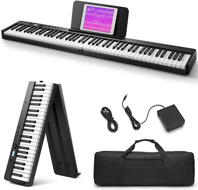 88 Key Electric Digital Piano Keyboard Weighted Key W/PedalPower Supply And Bag • $120.99