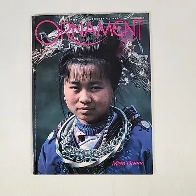 Ornament Magazine Spring 1988 Polyform Bead Making Miao Dress Ethnic • $8.95