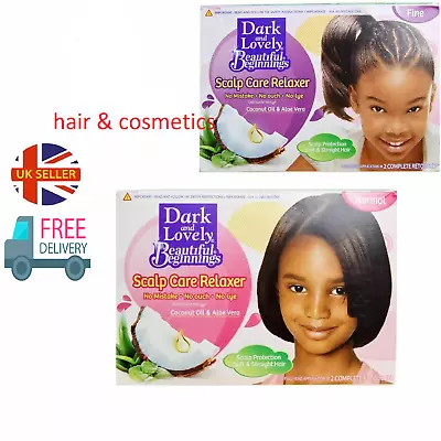 Dark And Lovely Beautiful Beginning Kids No Lye Relaxer Kit Fine OR Normal Hair! • £10.95