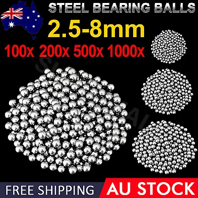 Steel Loose Bearing Ball Replacement Parts 2.5-8mm Bike Bicycle Cycling OZ • $12.99