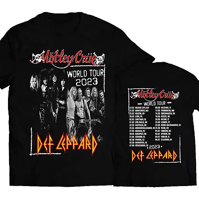 Mötley Crüe Def Leppard - World Tour 2023 Double Sided T Shirt 2XL • $19.99