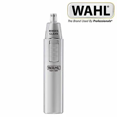 Wahl Cordless Wet Dry Ear + Nose Trimmer Rinseable Removeable Blade 5560-500 • $17.26