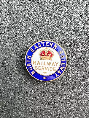 North Eastern Railway NER Service Train Driver Uniform Hat Cap Enamel Badge • £95