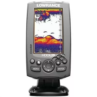 Lowrance 000-12640-001 Hook-4X Sonar W/Mid/Hi XDCR • $160