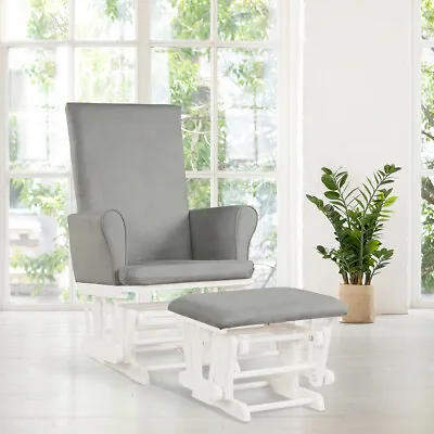 £188.99 • Buy Nursing Glider Footstool Reclining Maternity Chair Rocking Chair W/ Ottoman Home
