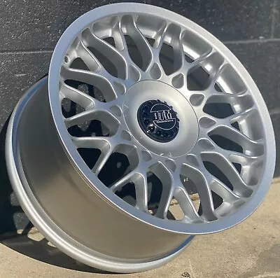 $999.99 • Buy DTM-RW02 Silver Wheels Rims 17x8.5 5x100 5x112 +35 VW Jetta GTI Golf Mk2 Mk3 Mk4