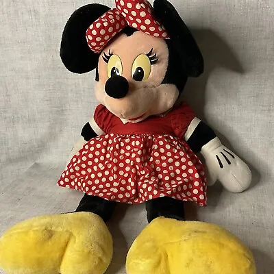 Disney Minnie Mouse Soft Plush Toy Disney World Florida Park Large 60cm Vintage • £9.99