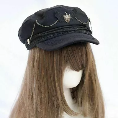 Black Fashion Girls Beret Sweet Japanese Kawaii Lolita Hair Accessories Cap Hat  • $23.99