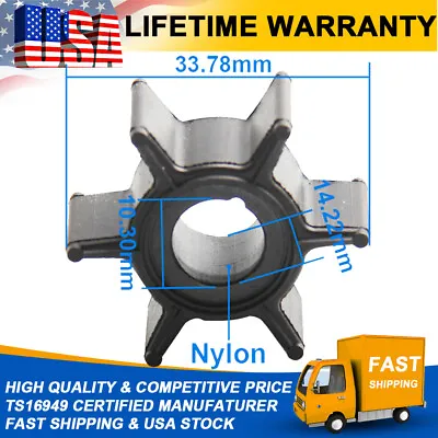 Water Pump Impeller For Tohatsu Nissan Mercury Mariner 4HP 5HP 6HP 2 / 4 Stroke • $8.95