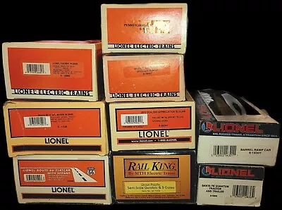 Lionel/MTH O Gauge Rolling Stock Lot X9 - Crane Auto Semi Dealers App. Vodka Etc • $40