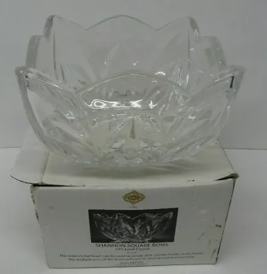 Shannon Square Lead Crystal Bowl • $17.99