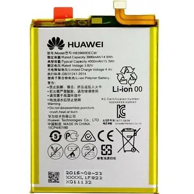 £6.95 • Buy  Huawei HB396693ECW 4000mAh 15.3Wh Battery For Huawei Ascend Mate8
