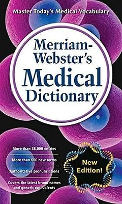 Merriam-Webster's Medical Dictionary By Merriam-Webster Inc • £9.60