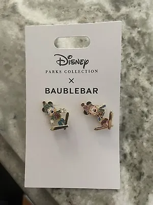 Disney Parks 2023 Holiday Mickey And Minnie Earrings Baublebar • $35