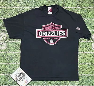 Montana Grizzlies Shirt Mens M Black Bookstore T Shirt Short Sleeve Casual 7551 • $15