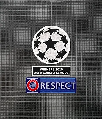 UEFA Champions League & RESPECT Sleeve Patches Europa League Winners 2019 • $11.34