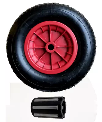 16  Pneumatic Wheelbarrow Wheel / Launching Trolley 4.80/4.00-8 - 1  Bearings • £15.99