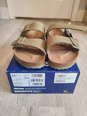 Birkenstock Arizona Textile Faded Khaki Vegan Canvas • $75