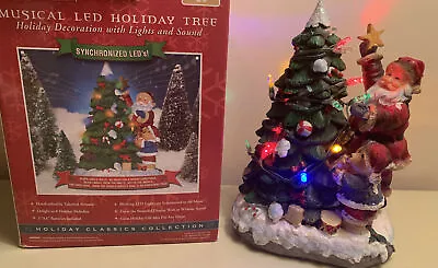 Light Up Christmas Holiday Tree Santa Music LED Lights • $16.90