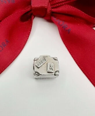 $21 • Buy Genuine Pandora Silver Suitcase Travel Charm - #790362 Retired