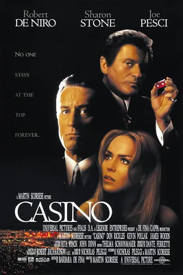 Casino (1995) Robert De Niro Joe Pesci Mafia Movie Poster Print  • $6.39