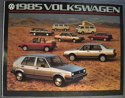 1985 Volkswagen Brochure Scirocco Cabriolet Jetta Golf Vanagon VW Camper 85 • $5.95