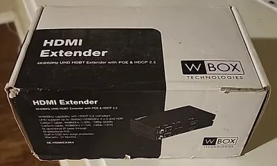 W BOX TECHNOLOGIES HDMI EXTENDER 1080P UP TO 60Hz 164FT OVER SINGLE CAT5E/6 • $50