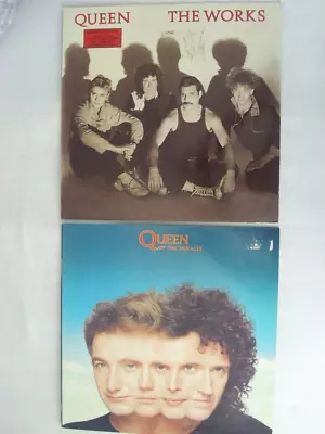 2 Orig. LP`s Vinyl Queen 1984 1989 EMI The Works  The Miracle • £8.56