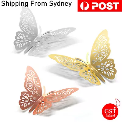 $4.89 • Buy 12/24x 3D DIY Butterfly Wall Decal Stickers Room Home Removable Art Decorations