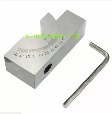 Precision Mini Milling Adjustable Angle V Block 0°- 60° Vice Grip Holding Clamp • $43.99