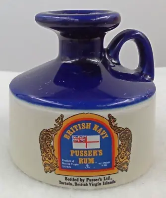 Miniature British Navy Pussers Rum Jug Holder Decor Handle Cork Advertising 2  • $9.99