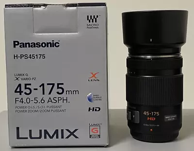 Panasonic Lumix G X Vario PZ 45-175mm F/4-5.6 ASPH Power O.I.S. • £160
