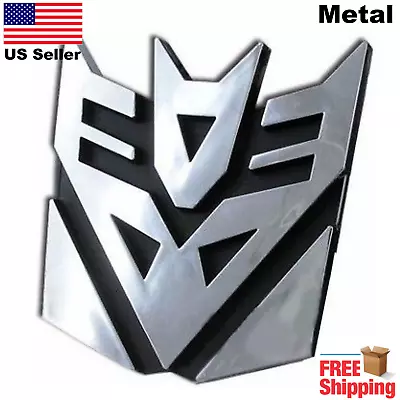 3D METAL Transformers Emblem Decal Autobots Decepticon Car Sticker 3  • $7.80