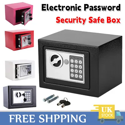 £16.97 • Buy Mini Electronic Password Security Safe Deposit Box Home Office Money Cash Safety