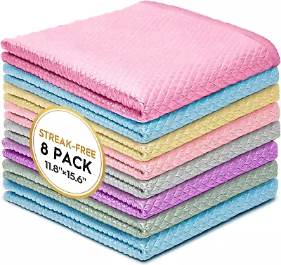 Streak Free Miracle Cleaning Cloths Reusable Kitchen Towels Easy Clean Cloth  • $11.76