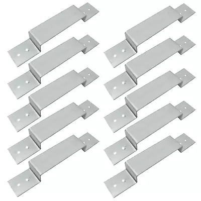 £10.90 • Buy Fence Panel Security Bracket Post Anti Rattle Theft Galvanised Suit 4x4  Pack 10
