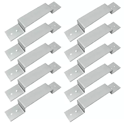 Fence Panel Security Bracket Post Anti Rattle Theft Galvanised Suit 4x4  Pack 10 • £11.99