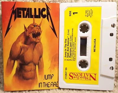 Metallica Jump In The Fire Cassette Tape Single Music For Nations France 1983 • $118