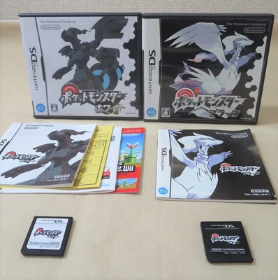$49.99 • Buy Nintendo DS Pokemon White Black Authentic Version Nds Game Japan Tested 2 Games