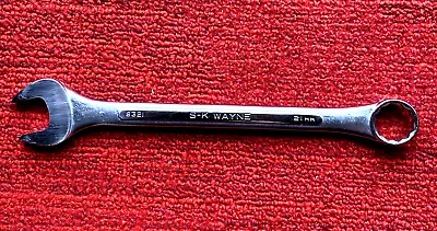 Vintage S-K SK Wayne USA 8321 21mm Metric 12 Pt Combination Wrench EXCELLENT • $17.99