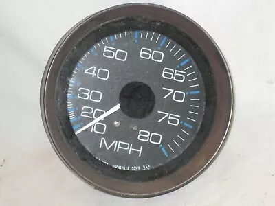 Vintage Faria A1668-80-2 Gauge Miles Per Hour Dial 0-80 Marine Boat Speedometer • $34