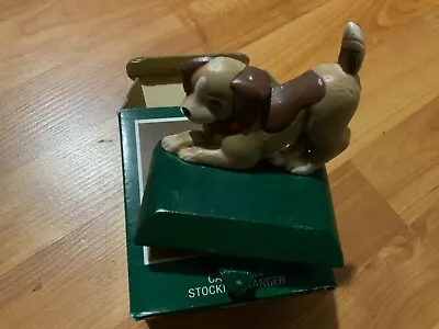 HTF Midwest Of Cannon Falls Cast Iron Dog Puppy Stocking Holder Hanger Brown • $29.99