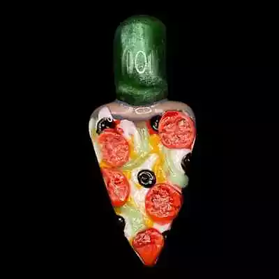 Handmade Heady Boro Art Pizza Pendant • $39.99