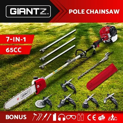 Giantz 65CC Pole Chainsaw Brush Cutter Whipper Snipper Hedge Trimmer Pruner • $239.95