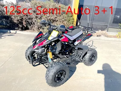 125CC ATV Sport Quad Dirt Bike 4 Wheel Buggy Go Kart Semi Auto 3+1 Ranger Black • $1049