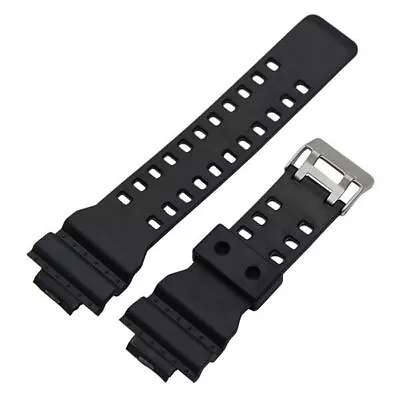 For CASI O G Shock G-Shock Series  16mm Black Silicone Watch Band Strap • $12.99