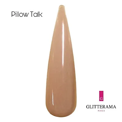PILLOW TALK Coloured Acrylic Powder Glitterama Nails Nude Pink Nude Natural Core • £2.95