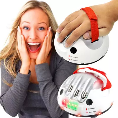 Party Game Micro Electric Shock Lie Detector Polygraph Test Hand Toy Truth • £13.74