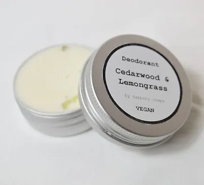 Natural Organic Ingredients Antiperspirant Deodorant Cedarwood Lemongrass Vegan • £5.95